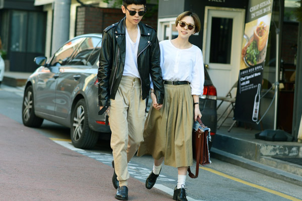 百分百恋人。情侣装这样搭配更出彩