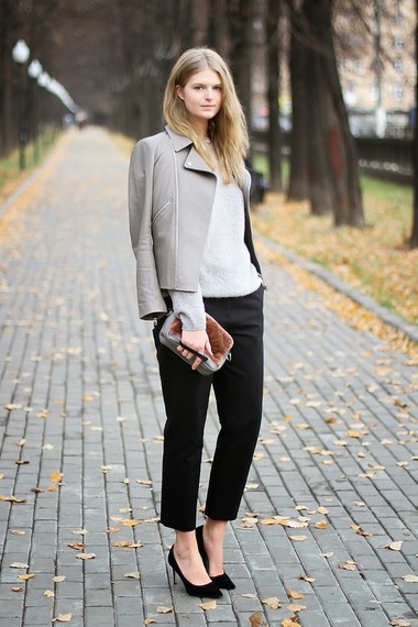 2014年11月俄罗斯潮人街拍 看尽冬季时尚潮范