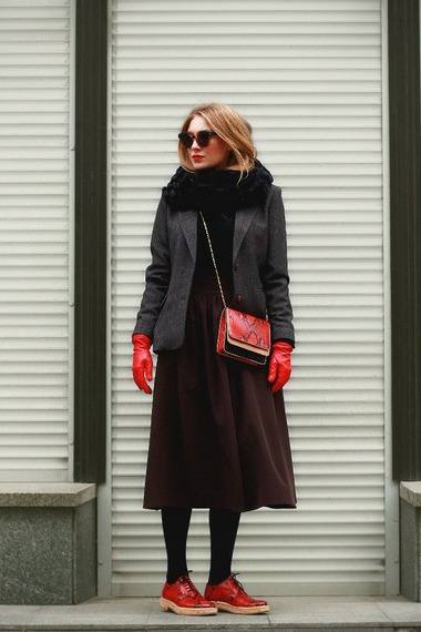 2014年11月俄罗斯潮人街拍 看尽冬季时尚潮范