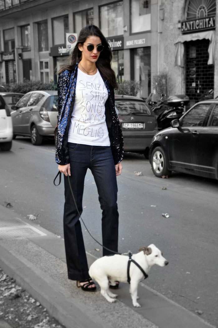 街拍时尚新星Sara Nicole Rossetto，平价单品混搭女王