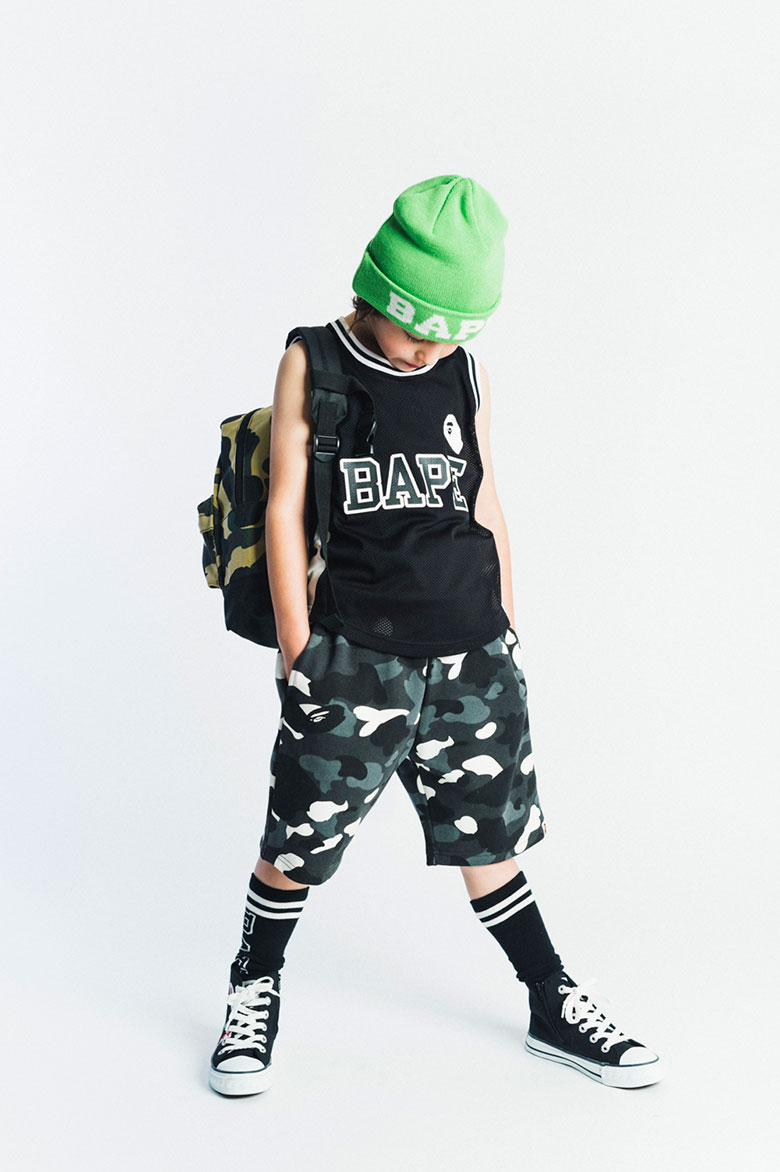 我是街头酷小子 A Bathing Ape 2015童装春夏系列造型搭配