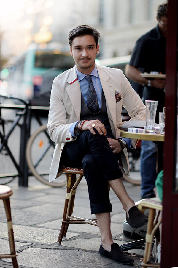 2014年12月巴黎潮人街拍 优雅又浪漫的时尚魅力