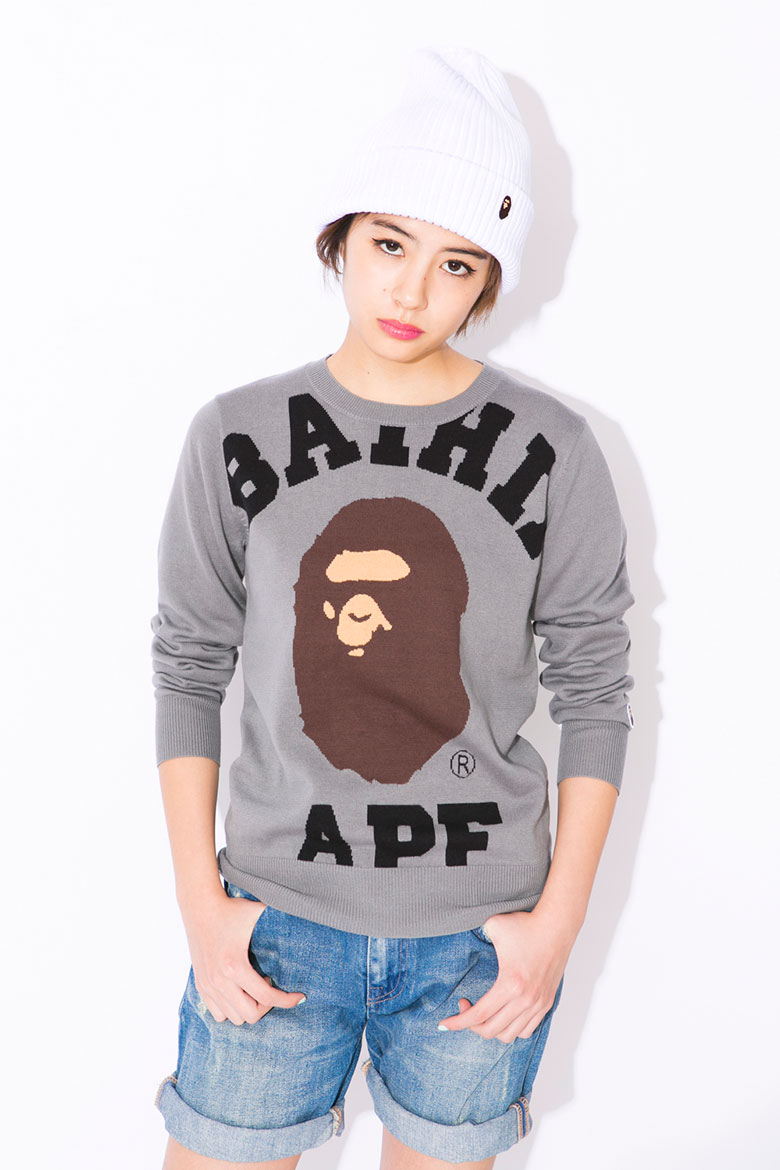 街头鲨鱼女生 A Bathing Ape 2015女装春夏系列造型搭配
