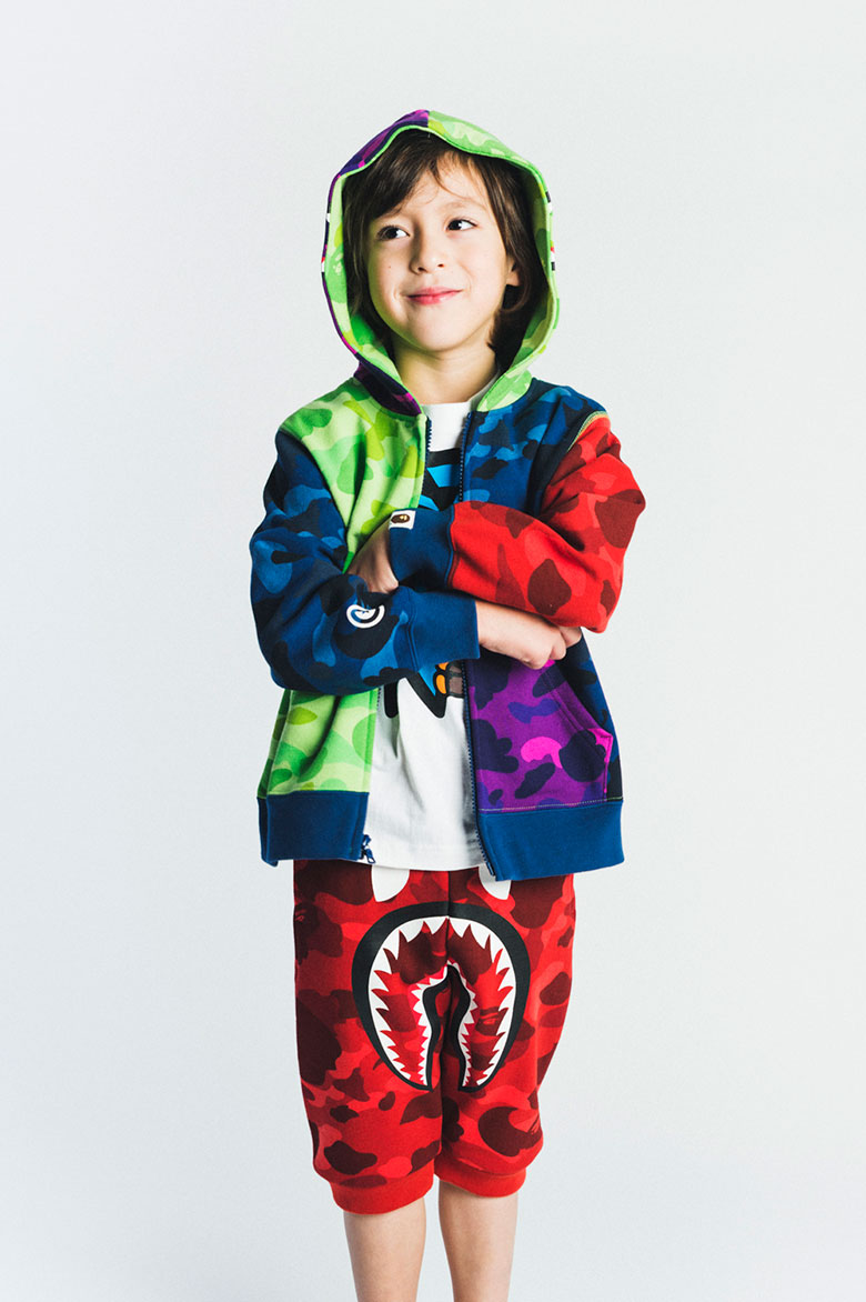 我是街头酷小子 A Bathing Ape 2015童装春夏系列造型搭配