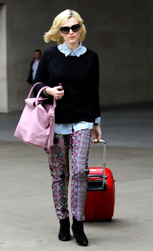 欧美明星街拍 黑色毛衣最时尚