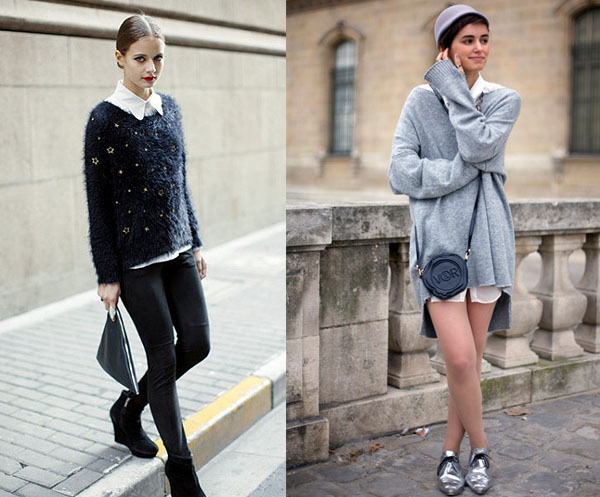 欧美明星街拍 层次感搭配让你变身高瘦美