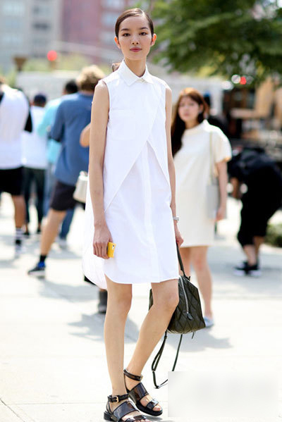 欧美潮人街拍 黑白Normcore风穿搭还不会就弱爆了