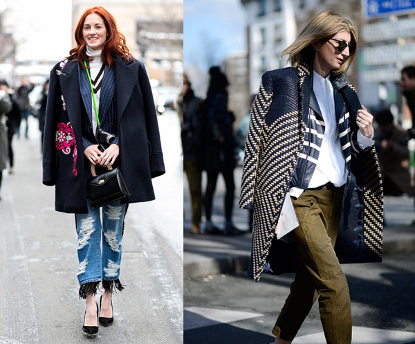 欧美明星街拍 层次感搭配让你变身高瘦美