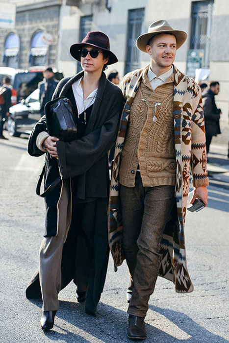 时装周达人凹造型都爱一顶黑色宽边帽