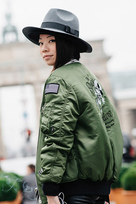 时装周达人凹造型都爱一顶黑色宽边帽