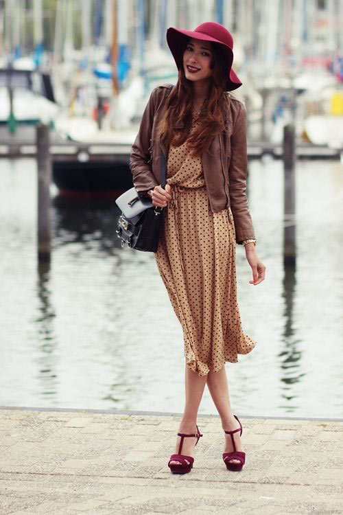 看街拍学穿搭！宽沿帽、绅士帽、软呢帽…　冬天造型加顶帽子就对啦