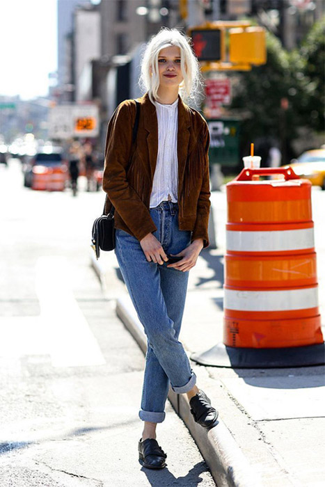 最热流行麂皮外套 跟风时尚博主美的妥妥的