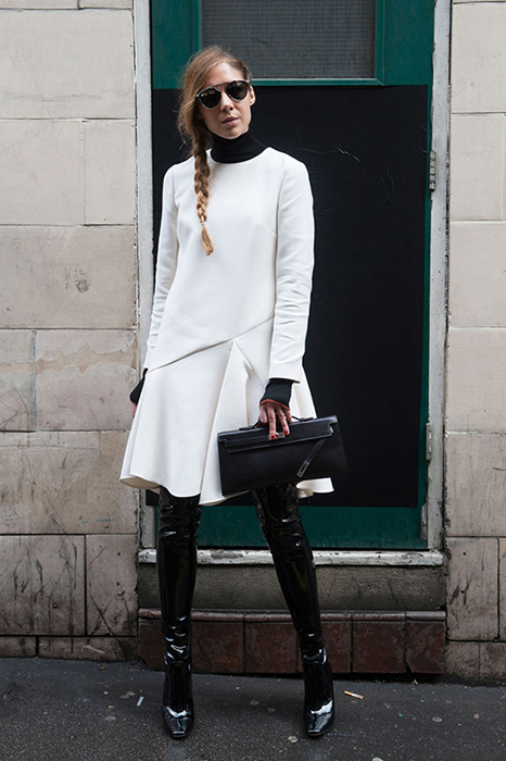 伦敦时装周街拍 要不要美过男盆友？