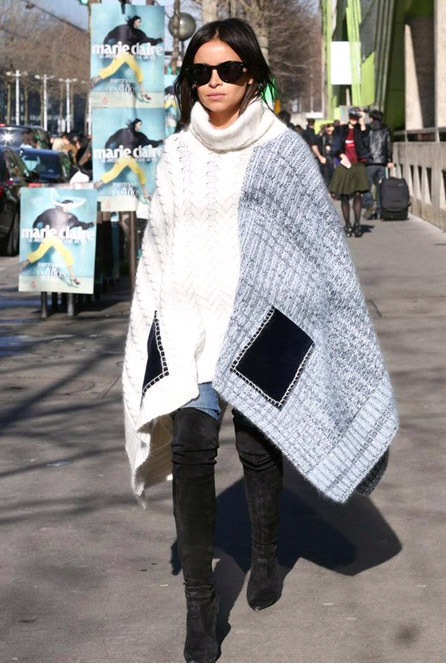 明星辣妈都爱穿酷斗篷 六条tip包教包会