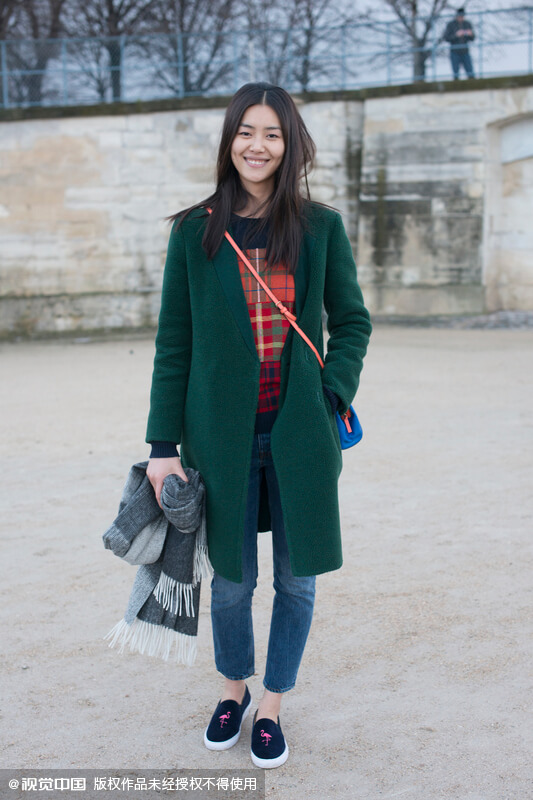 时尚街拍 看潮人色彩过冬