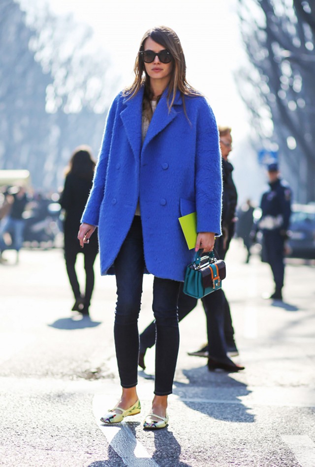 时尚街拍 看潮人色彩过冬