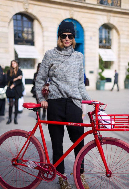 街头潮人高领毛衣太时髦 怎么穿怎么美有木有!