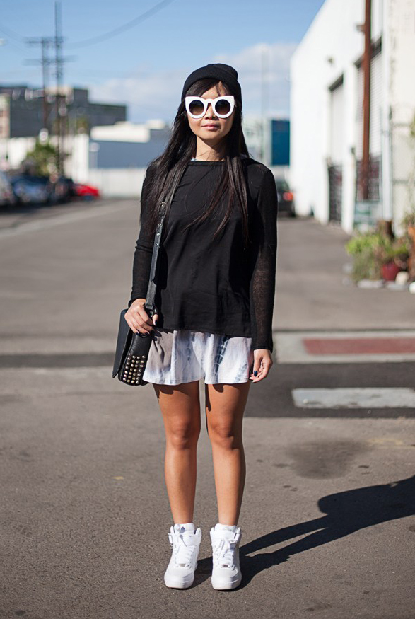 洛杉矶潮人街拍 看初春街头时尚