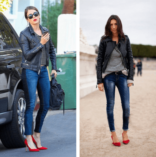 今日街拍示范：“红色”风格本季想不火都难