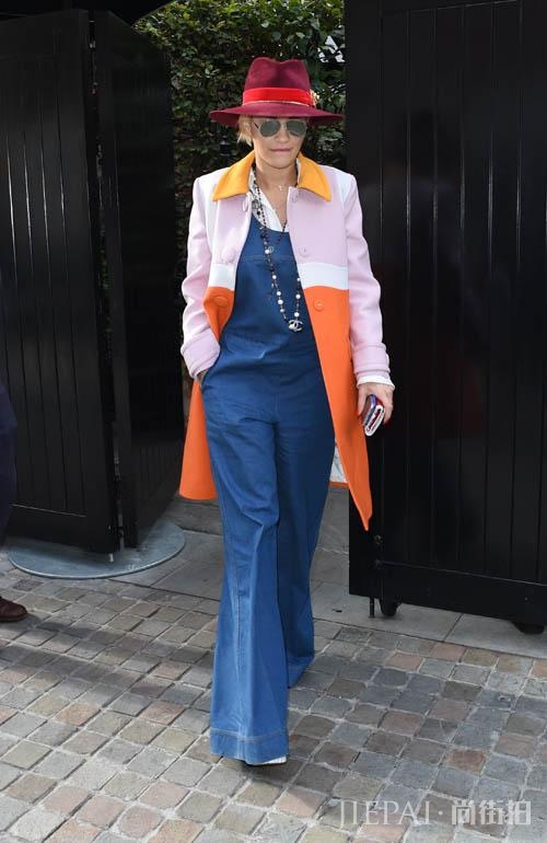 欧美明星街拍 阔腿裤时髦到爆炸