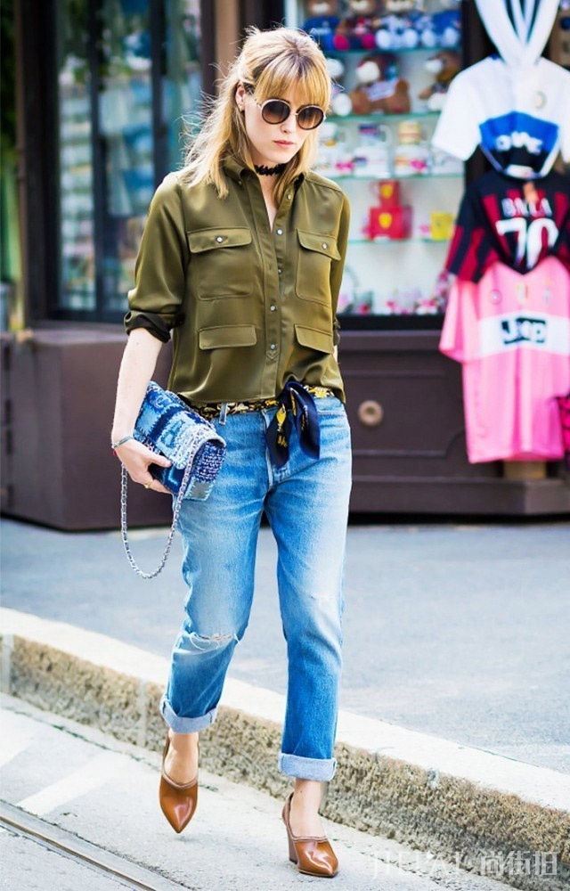 春天一抹时尚绿 穿出少女清新范儿