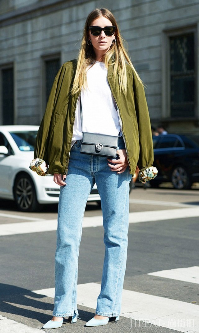 春天一抹时尚绿 穿出少女清新范儿