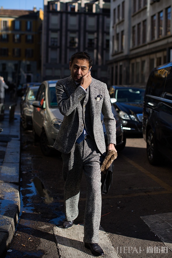 街拍巴黎潮人街头风格搭配