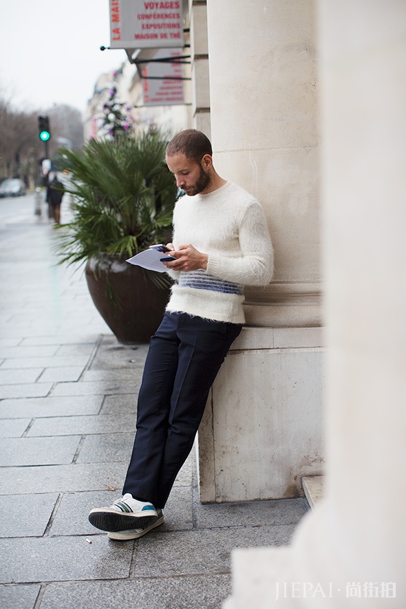 街拍巴黎潮人街头风格搭配