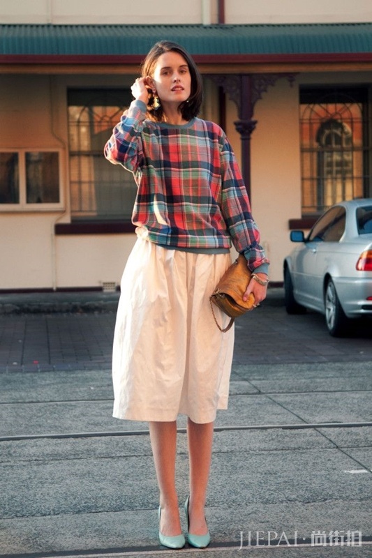 欧美街拍 重拾校园青春，看那些不可错过的学院风穿搭法！