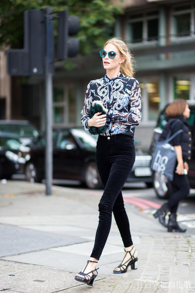 你说印花是东北人最爱？时装精可没少穿去街拍！