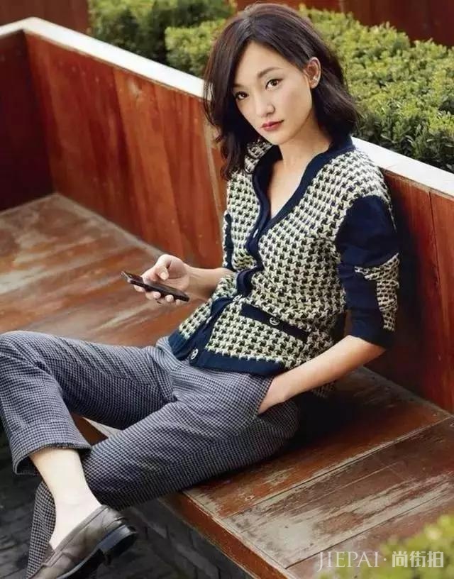 她们相差17厘米,周迅街拍穿裤完全不输超模刘雯!