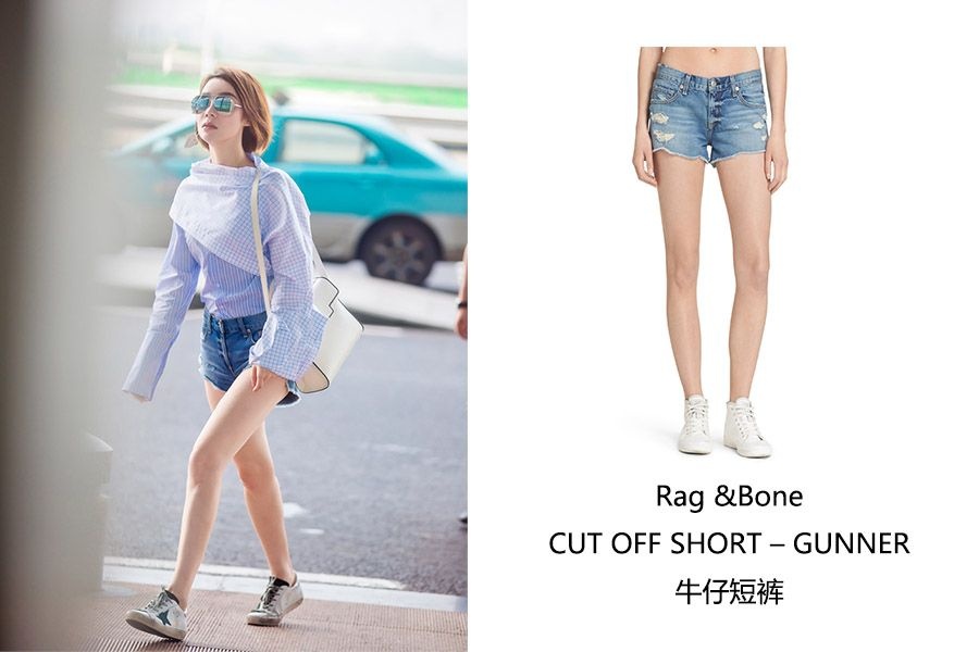 机场女王袁姗姗 上长下短的穿衣套路实在是高!