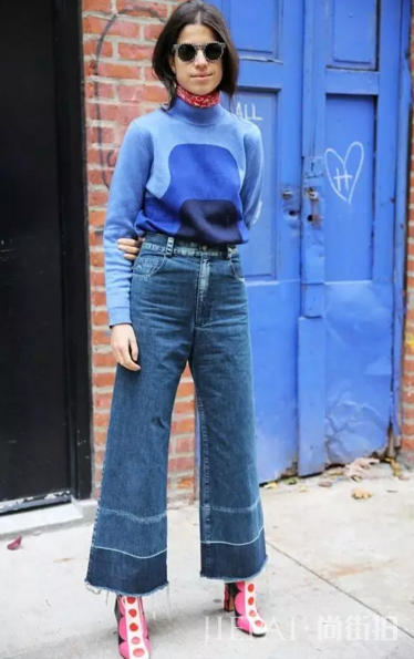 博主“私房牛仔裤”街拍 买到完美牛仔裤堪比找 Soul Mate!