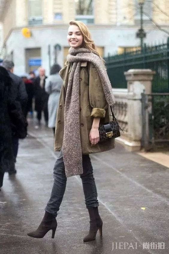 史上最全秋冬保暖cp——围巾+大衣搭配法