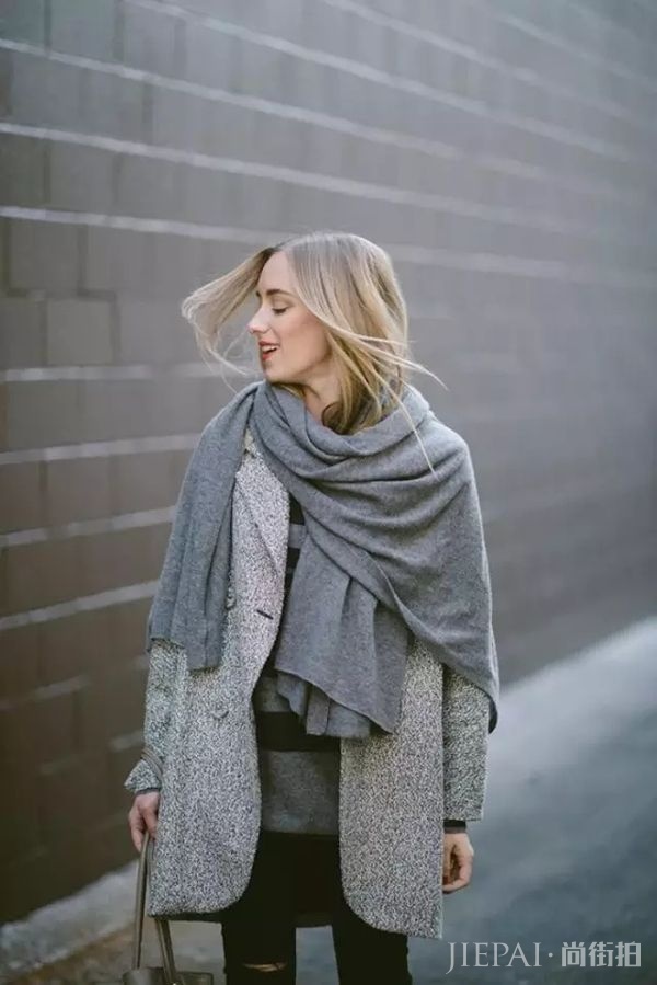 史上最全秋冬保暖cp——围巾+大衣搭配法