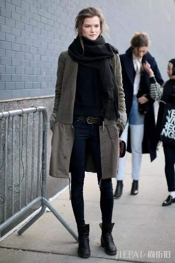 史上最全秋冬保暖cp——围巾+大衣搭配法