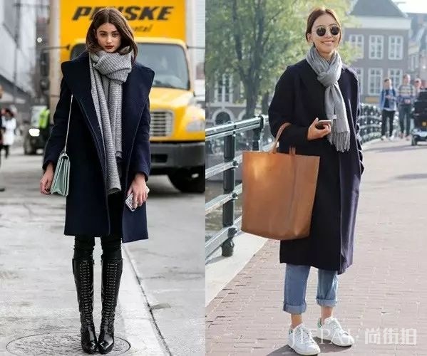 史上最全秋冬保暖cp——围巾+大衣搭配法