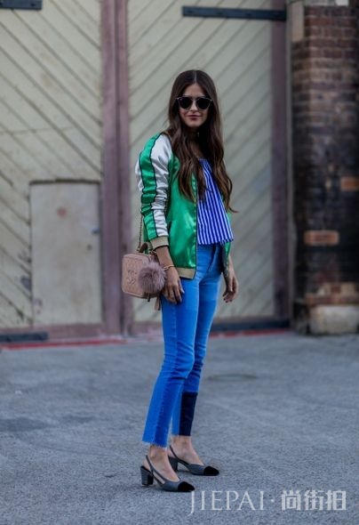 Pantone 2017代表色：森林绿色清新街拍灵感