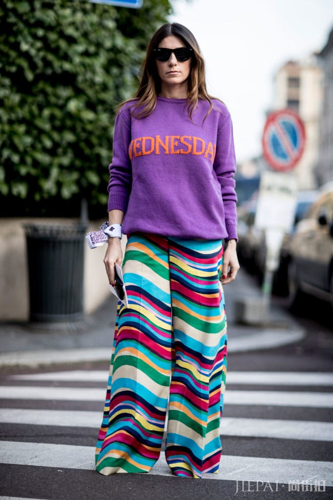 米兰时装周街拍中最受欢迎的品牌果然是「它」