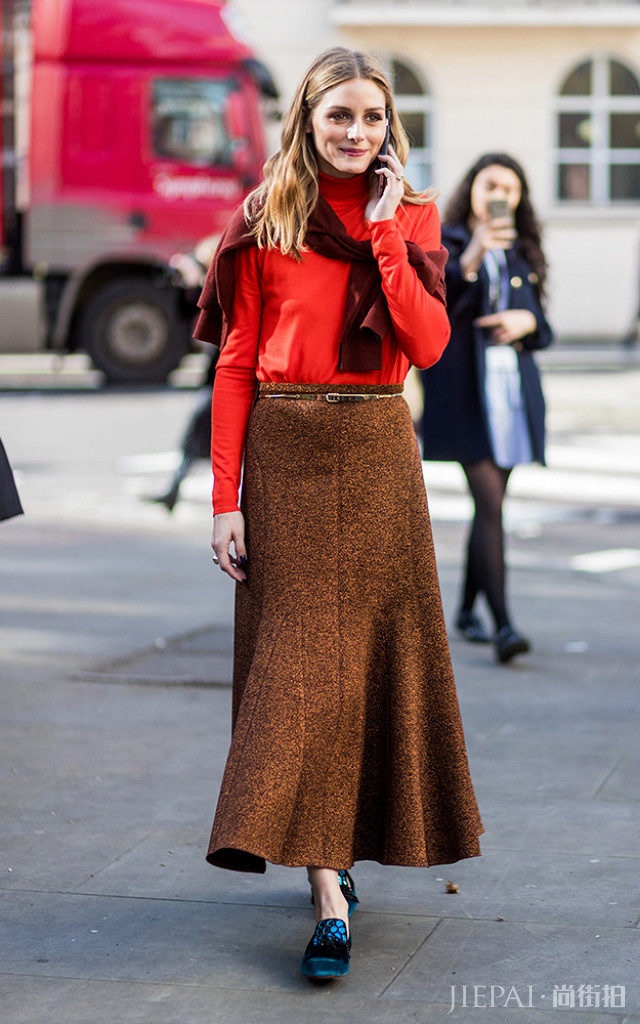 看Olivia Palermo时装周期间混搭时髦街拍