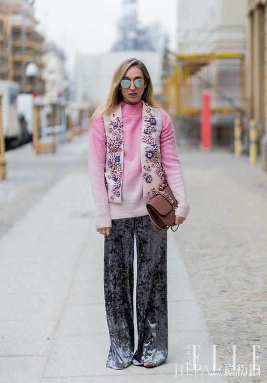 潮人街拍示范 “拖地”阔腿裤 穿出2米大长腿