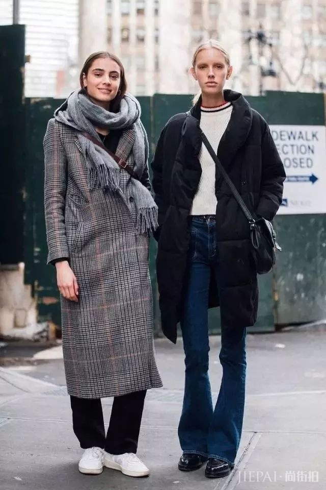 时尚街拍 长外套+阔腿裤这么好看，穿不对也白费！