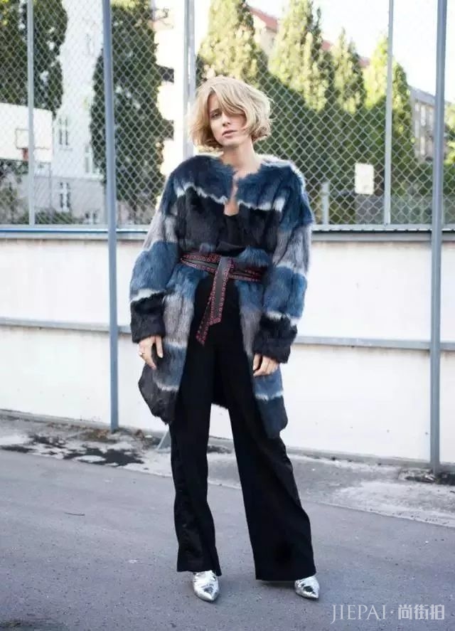 时尚街拍 长外套+阔腿裤这么好看，穿不对也白费！