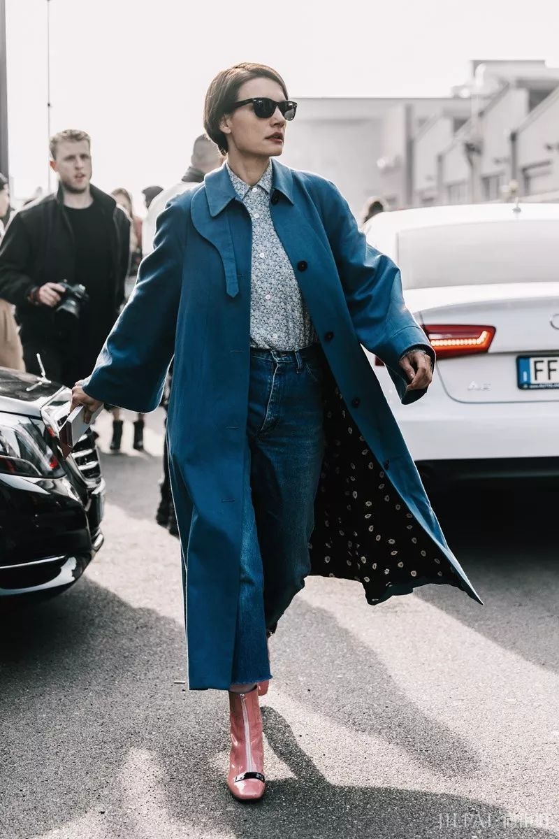 时尚街拍 长外套+阔腿裤这么好看，穿不对也白费！