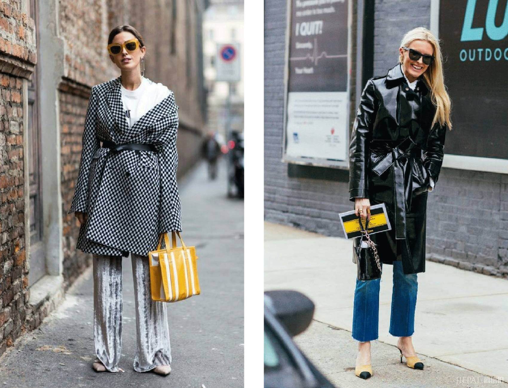 时尚街拍 长外套+阔腿裤这么好看，穿不对也白费！