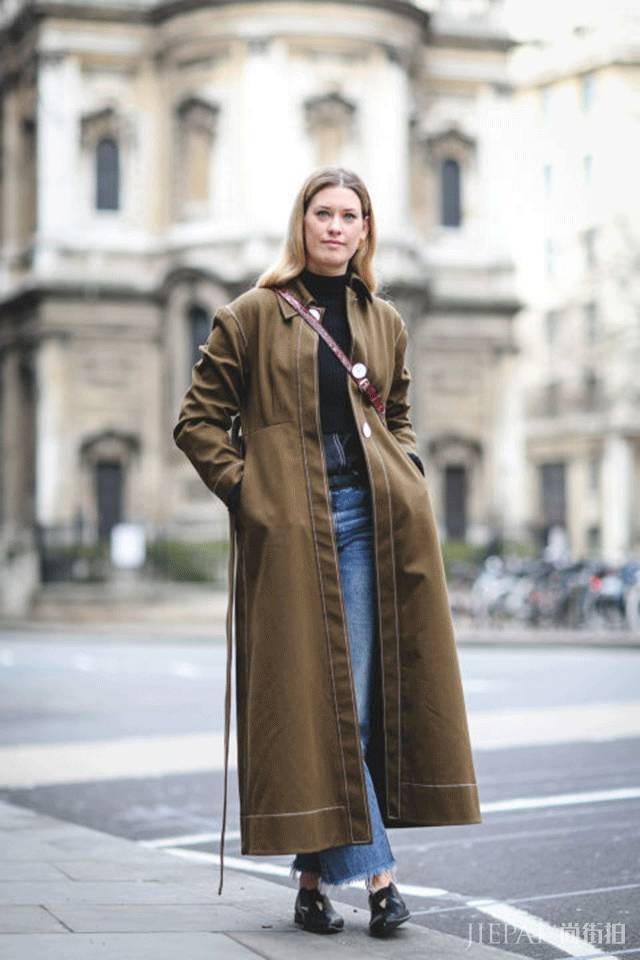 时尚街拍 长外套+阔腿裤这么好看，穿不对也白费！