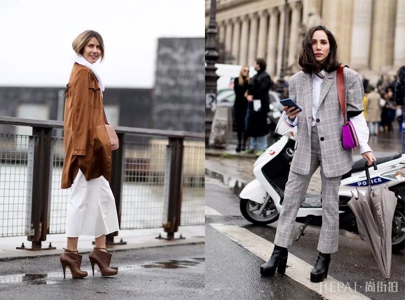 冬季穿阔腿裤要搭出72变，看欧美街拍潮人在鞋子上如何做文章！