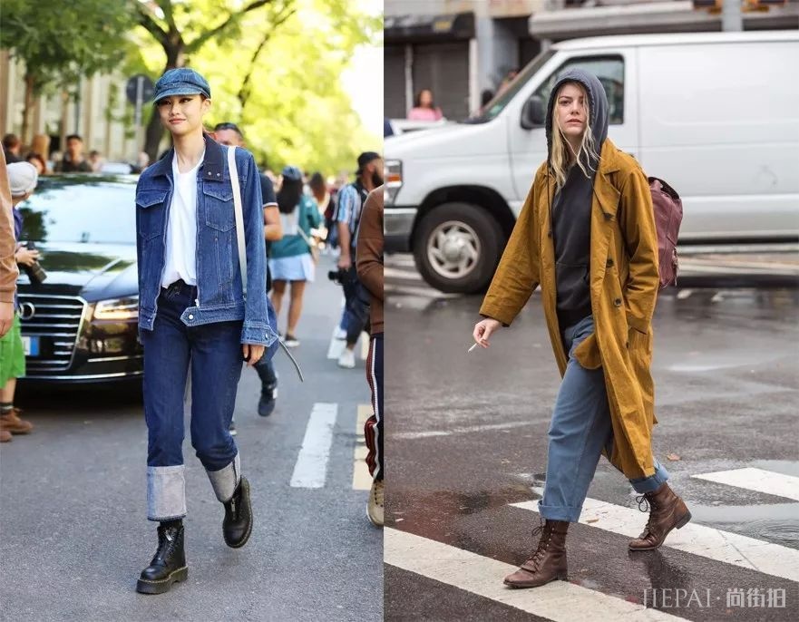 冬季穿阔腿裤要搭出72变，看欧美街拍潮人在鞋子上如何做文章！