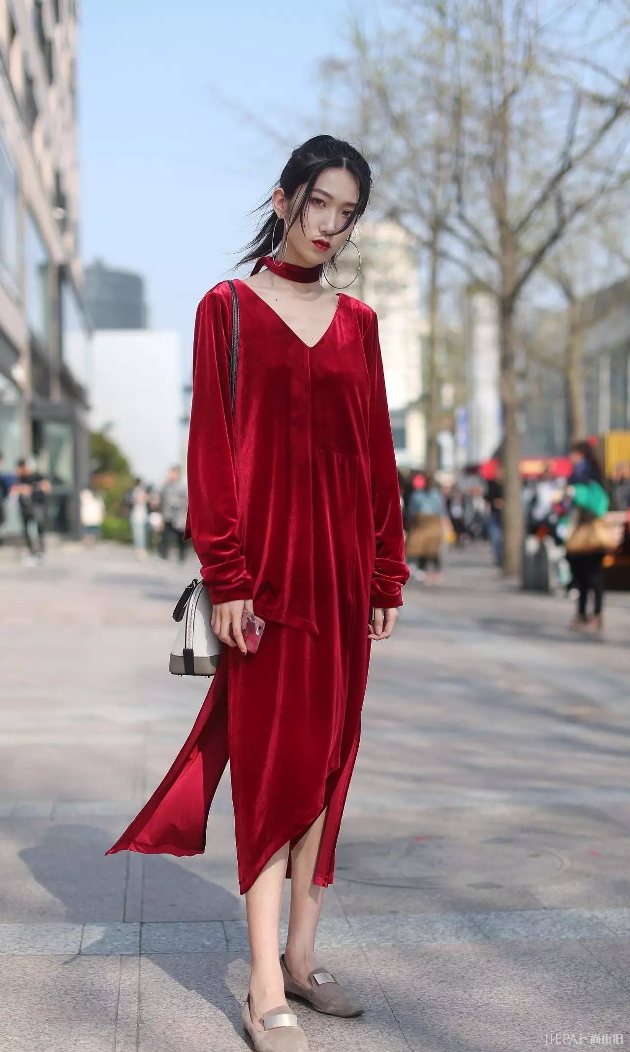 街拍美女：杭州街拍都是女神级美女！