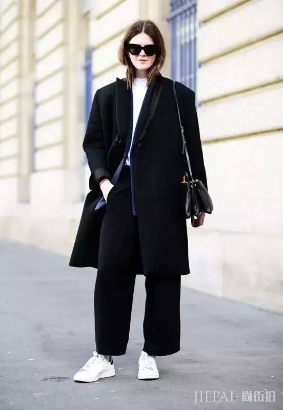 大衣配阔腿裤？街拍超好看好吗！